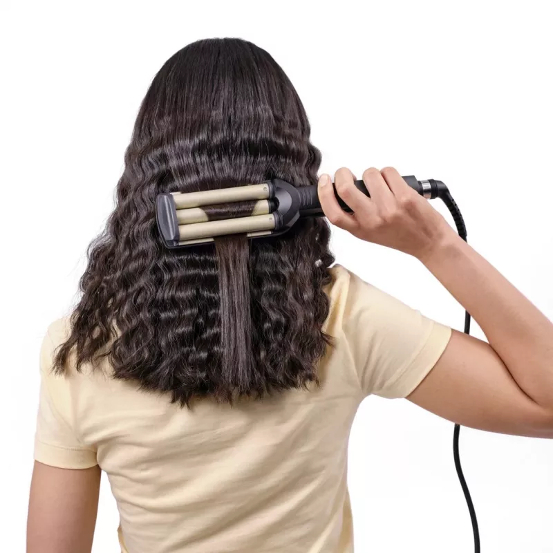 BaByliss C260E EasyWaves ferro texturizzante Warm Black, Silver 70,9 (1,8 m)