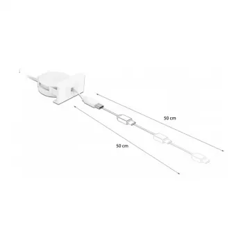 Cavo avvolgibile DeLOCK Easy 45 USB 2.0 Type-A a Type-C 0,62 m