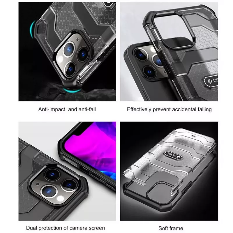 Custodia protettiva antishock Devia Vanguard per iPhone 12 Pro Max, verde
