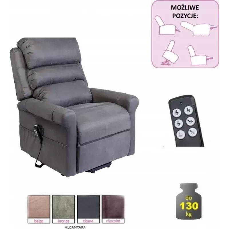 Sedia geriatrica STYLEA II Colore: Titanio