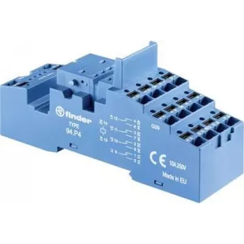 Finder zoccolo relè 1 pz. 94.P4 serie 55, serie 86, serie 094 55.32, 55.33, 8 (94.P4)