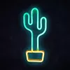 Neon Lights MANTA SNL07GN verde giallo stile cactus lampada neon LED decorativa