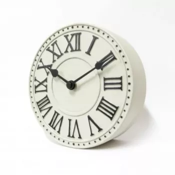 NeXtime orologio 5187wi London Table, Ø16 cm, da parete, bianco/nero+B32