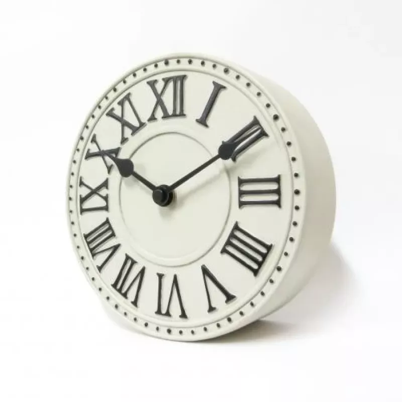 NeXtime orologio 5187wi London Table, Ø16 cm, da parete, bianco/nero+B32