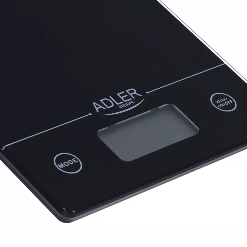 Adler AD 3138 b bilancia da cucina meccanica nera piano rettangolare