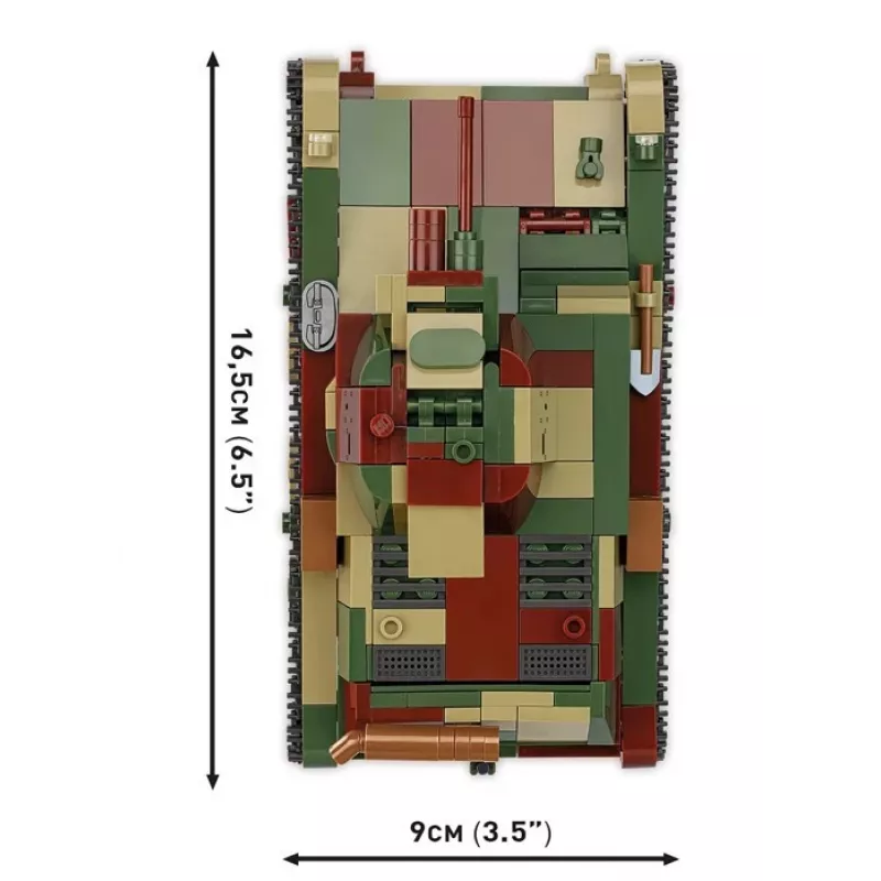 Mattoncini Cobi Carro armato leggero 7TP modello, 669 pezzi, COBI-2661