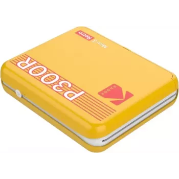 Stampante Kodak Mini 3 Square Retro Pass Photo Printing Technology gialla