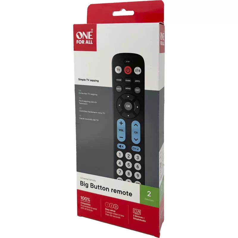 One for All Big Button Remote Telecomando universale URC6821