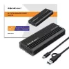 Case esterno per SSD QOLTEC NV2270 per unità M.2 SATA/NVMe, USB-C, fino a 2 TB