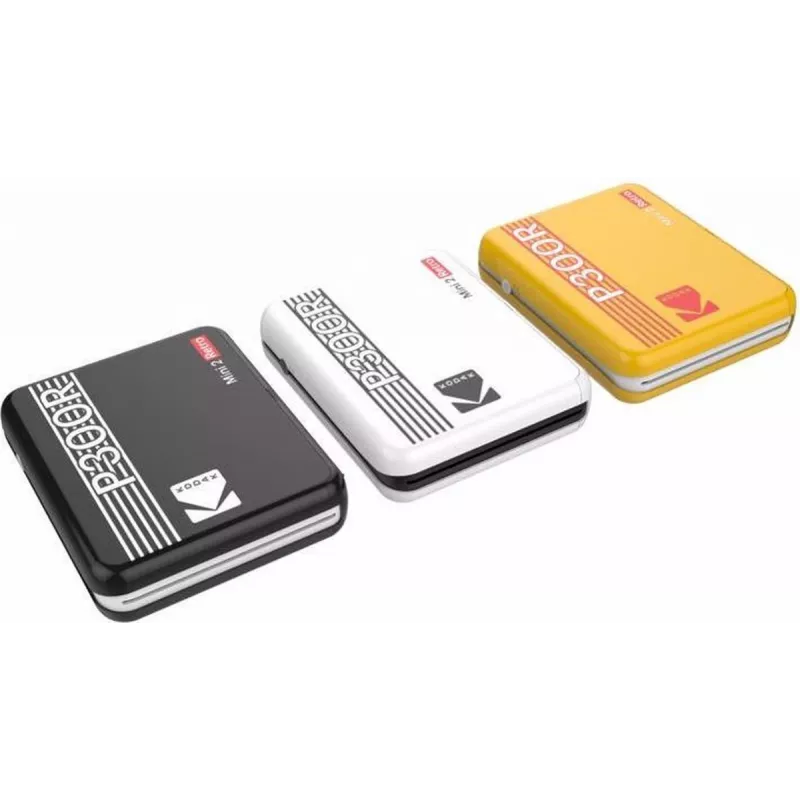 Stampante Kodak Mini 3 Square Retro Pass Photo Printing Technology gialla