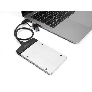 Convertitore DeLOCK USB a SATA 6 Gb/s USB Type-C Type-A 0,3m