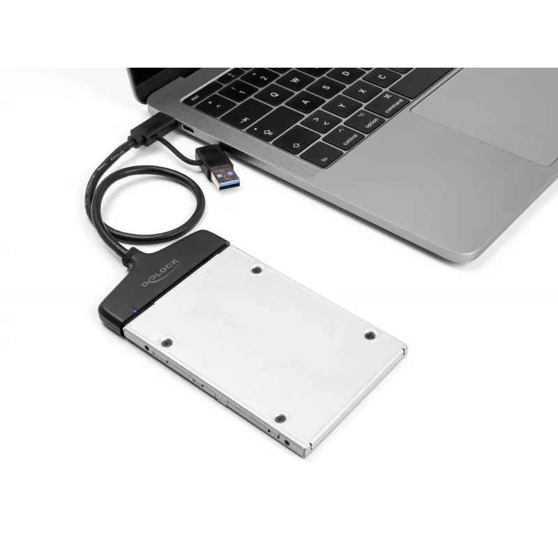 Convertitore DeLOCK USB a SATA 6 Gb/s USB Type-C Type-A 0,3m