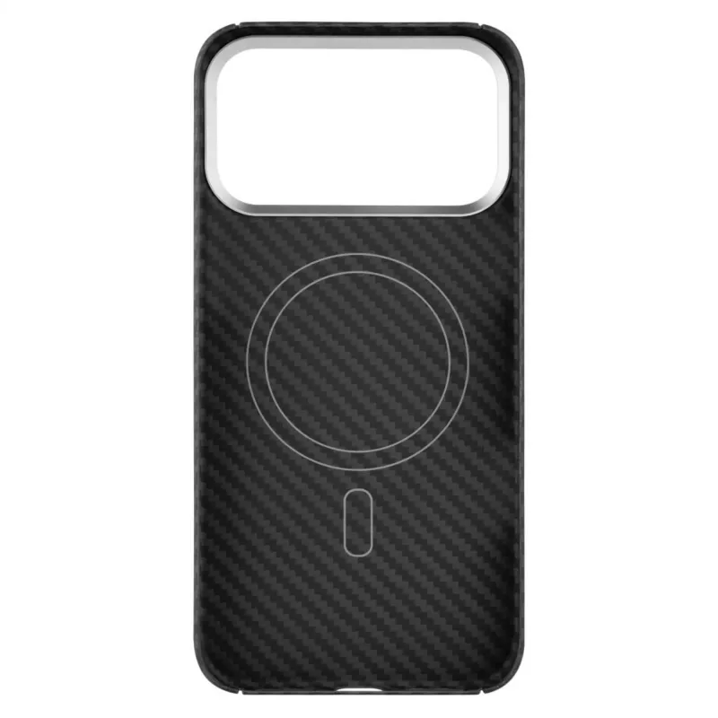 Custodia protettiva FIXED per Apple iPhone 17 Pro Max — fibre aramidiche, nero
