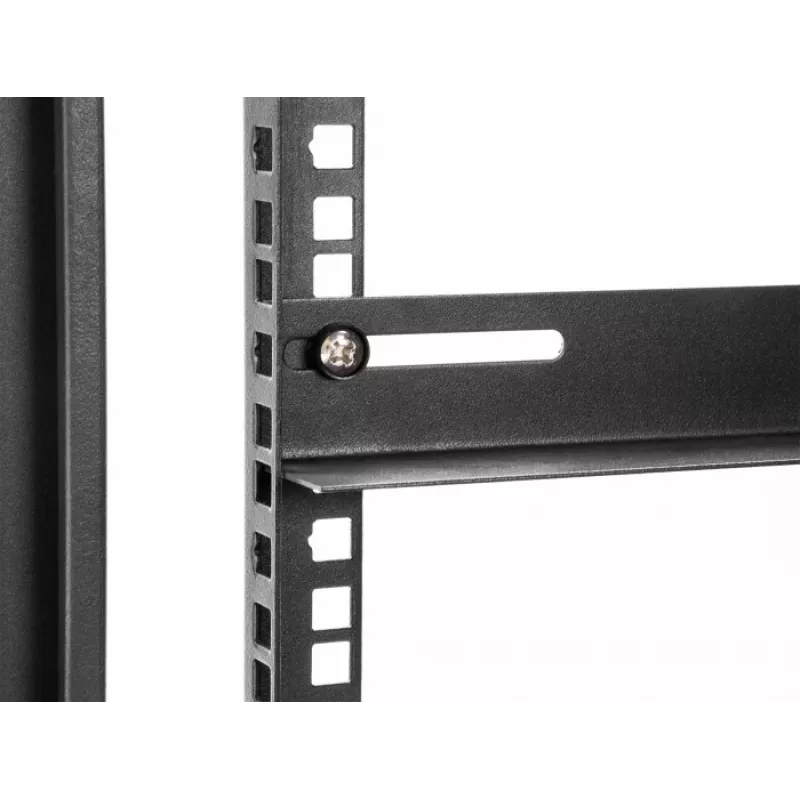 Staffa di montaggio DeLOCK 19 pollici 450x40mm 2 pezzi nero metallo