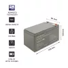 Batteria AGM Qoltec 53076 | 12V | 7Ah | sicurezza