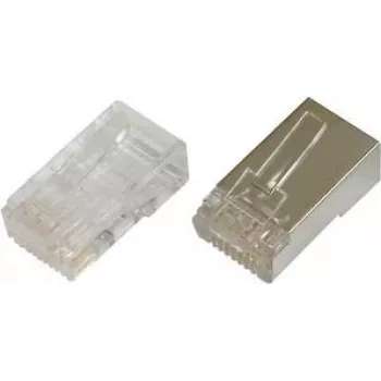 Digitus connettore modulare CAT 6 per cavo tondo, schermato, 100 pezzi, connettore RJ-45
