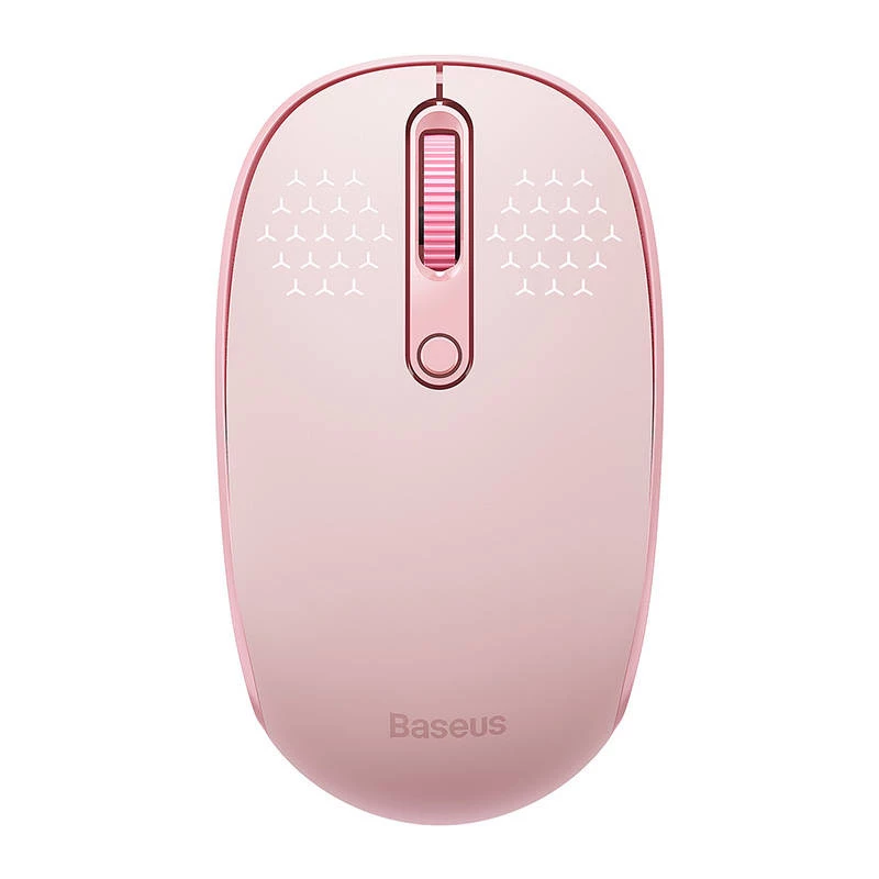 Mouse wireless Baseus F01B Tri-Mode 2.4G BT5.0 1600 DPI (rosa)