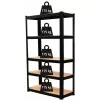 Topeshop scaffale P9040 scaffale porta attrezzi da giardino autoportante acciaio zincato, MDF