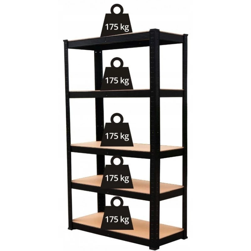 Topeshop scaffale P9040 scaffale porta attrezzi da giardino autoportante acciaio zincato, MDF