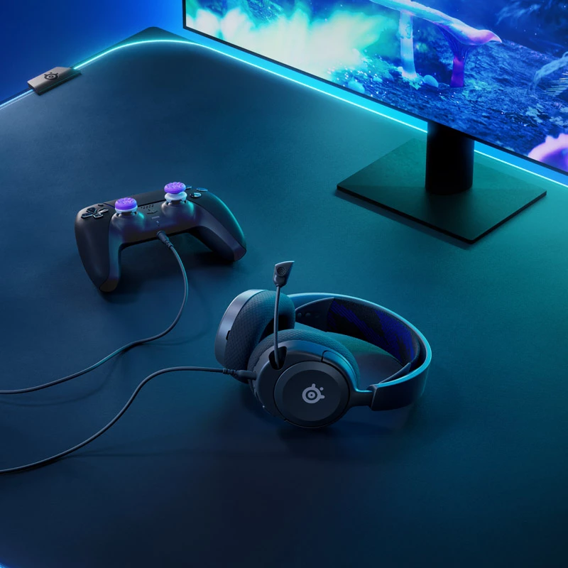 Steelseries Arctis Nova 1P cuffie con archetto cablate gaming nero