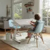 Ergo Office Scrivania ergonomica per bambini regolabile in altezza, grigia, max 100 kg, ER-417 2cz