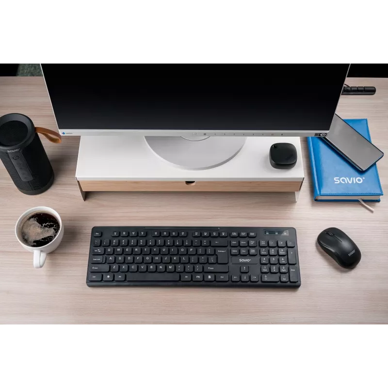 Savio KB-02 Tastiera Home/Office USB QWERTY nero
