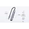 Unitek H1208A hub USB-A, 4 porte (1x USB-A 5 Gbps, 3x USB-A 2.0), alluminio, argento