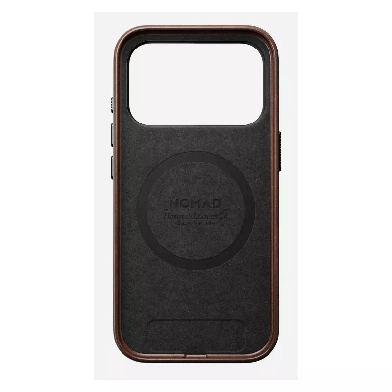 Custodia per cellulare Nomad Traditional Leather Case per iPhone 17 Pro, pelle-microfibra, adatta per 6,3