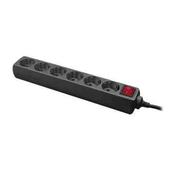Ciabatta LogiLink LPS202B 1,4m 6 uscite AC nero