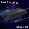 Caricabatterie da parete Qoltec 90W GaN Super Fast SLIM | XP | 5-20V | 4,5A | USB-C 3.1 | Laptop | MacBook | Smartphone | + cavo
