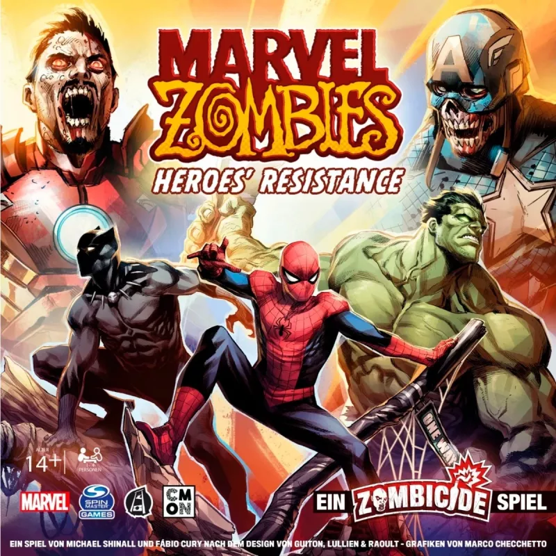 Gioco da tavolo Asmodee Marvel Zombies Heroes' Resistance — miniature cooperative crossover Zombicide