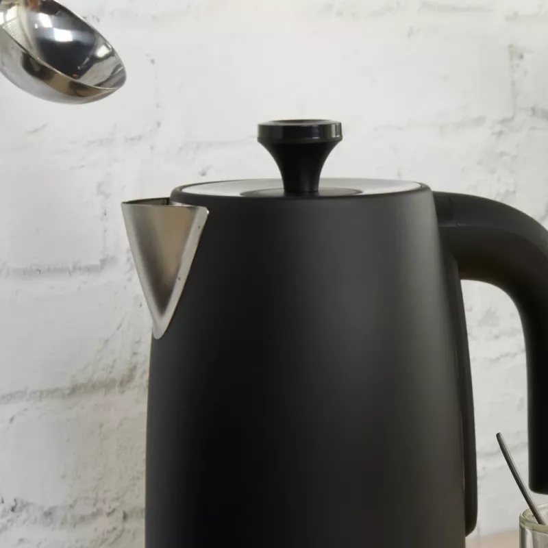 Bollitore Petra 1,7 l 3 kW nero opaco