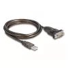 DeLOCK Adattatore USB 2.0 Type-A a seriale RS-232 D-Sub 9 poli connettore maschio 1,5 m