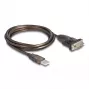 DeLOCK Adattatore USB 2.0 Type-A a seriale RS-232 D-Sub 9 poli connettore maschio 1,5 m