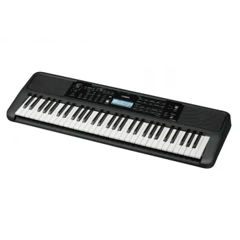 Tastiera YAMAHA PSR-E383 — Tastiera MIDI portatile 61 tasti, display LCD, USB, altoparlanti integrati, a batteria (6), nero