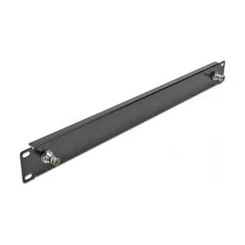 Pannello 19 pollici DeLOCK con 2 x presa BNC 1U nero