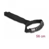 Cinghia di trasporto con velcro DeLOCK L 560 x L 50 mm nero 2 pz.