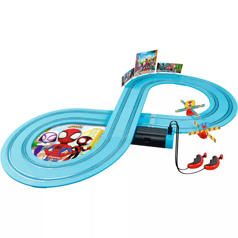Set slotcar CARRERA FIRST Spidey 20063049 — pista da corsa per principianti per bambini