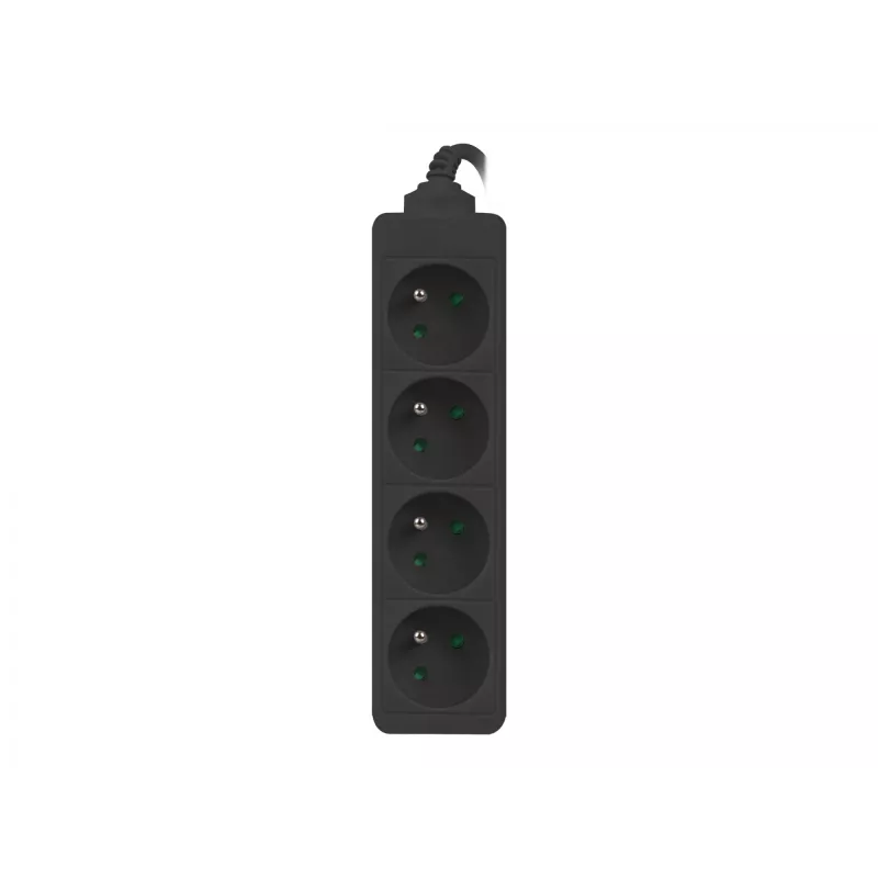 Prolunga di alimentazione Lanberg PS0-04E-0100-IEC-BK 1 m 4 prese AC per interni nero