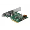 DeLOCK 90299 Scheda PCIe x4, 1x USB Type-C + 1x USB Type-A, USB 3.2 Gen 2 (10 Gbps)
