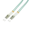 Logilink - Cavo patch - LC Multi-Mode (M) a LC Multi-Mode (M) - 30 m - Fibra ottica - 50/125 µm - OM3 - senza alogeni - acquamarina (FP3LC30)
