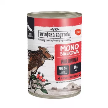Cibo umido per cani wiejskazagroda Monoprotein Line tacchino con agnello 800 g, 76,9% umidità, 11,2% proteine