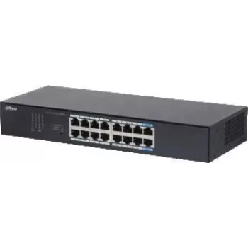 Dahua Technology S3016-16GT switch di rete unmanaged L2 Gigabit Ethernet (10/100/1000) desktop/montaggio a parete nero