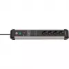 Prolunga elettrica Brennenstuhl 1391010400 3m 4 prese AC per interni nero argento