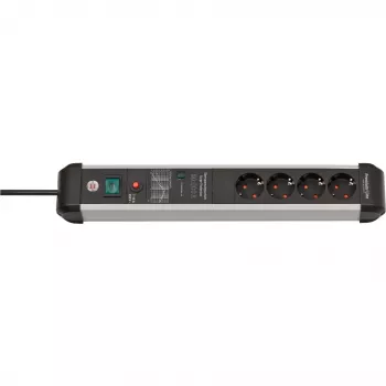 Prolunga elettrica Brennenstuhl 1391010400 3m 4 prese AC per interni nero argento