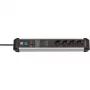 Prolunga elettrica Brennenstuhl 1391010400 3m 4 prese AC per interni nero argento