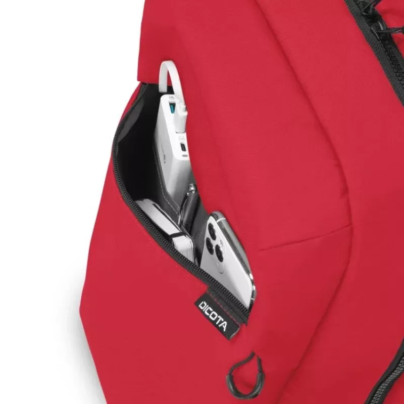 Zaino per il tempo libero DICOTA D32121-RPET rosso poliestere rPET