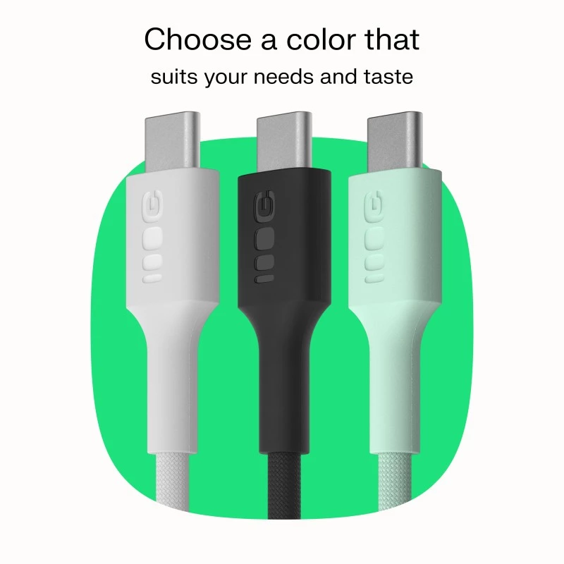 Cavo USB-C-USB-C PowerStream 100W intrecciato 1,2m bianco