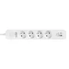 Ciabatta con protezione da sovratensione PROTECT 4PL 1A1C USB T/LZ12-PRO015/1000