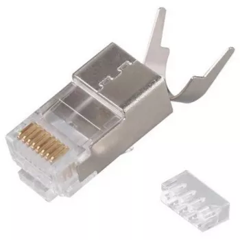 Connettore RJ45 schermato EQUIP Cat 8.1, connettore maschio, argento, 50 pezzi, 11,7×22,5 mm, 3,7 g